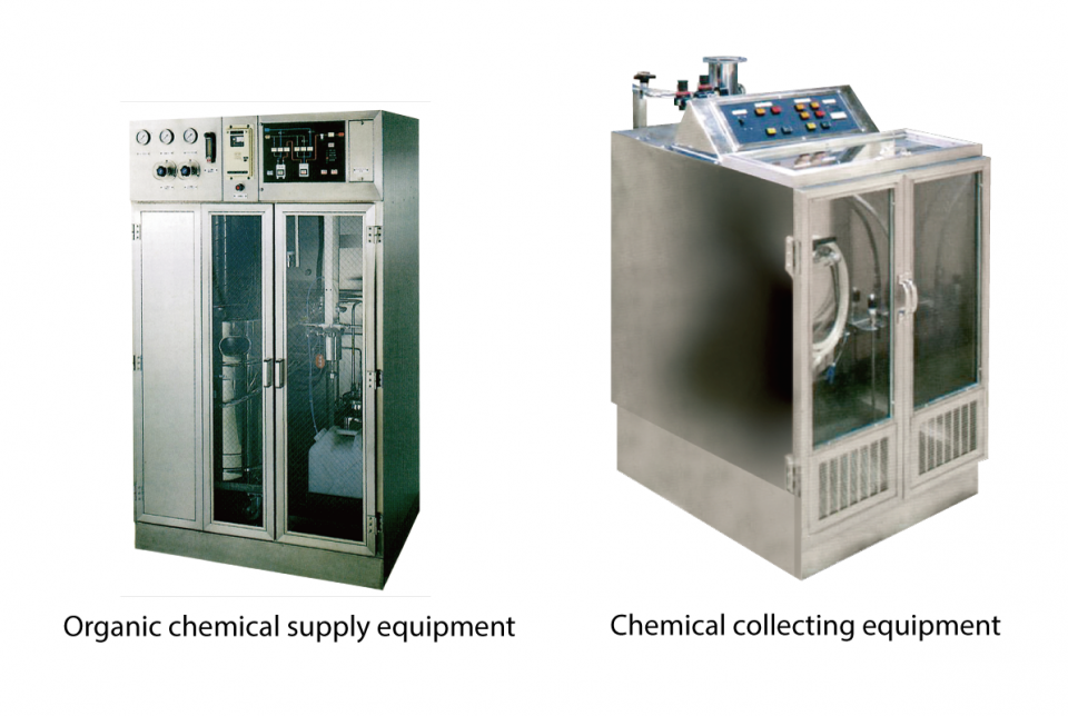 Chemical supply/collecting equipment